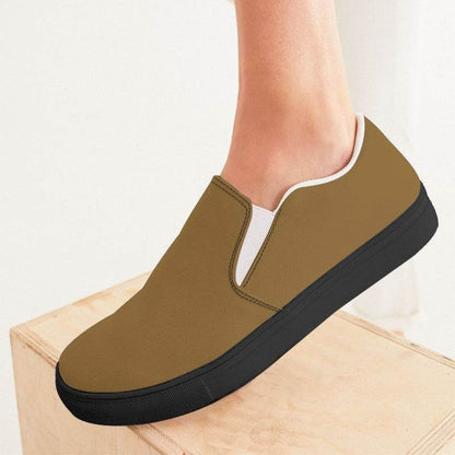 Toffee Women's Slip-On Canvas Sneakers (YO2-MU-MD) - Woman CloseUp