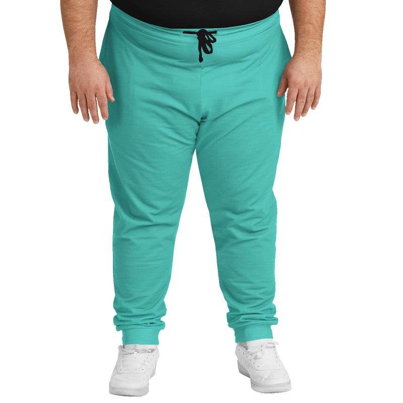 Turquoise Joggers PLUS (CBG3-BR-ME) - Man Front PLUS
