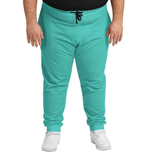 Turquoise Joggers PLUS (CBG3-BR-ME) - Man Front PLUS