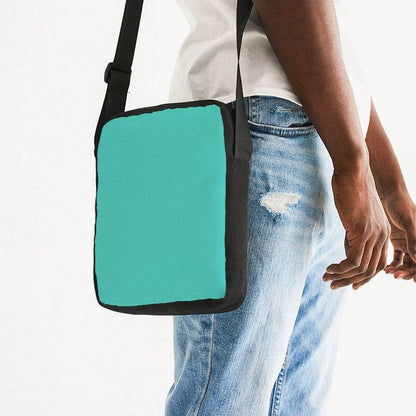 Turquoise Messenger Pouch (CBG3-BR-ME) - Man Side CloseUp