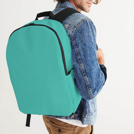 Turquoise Waterproof Backpack (CBG3-BR-ME) - Man CloseUp