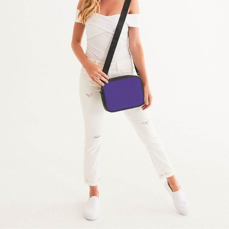 Ultra Violet Crossbody Bag (PUI1-BR-ME) - Woman Front