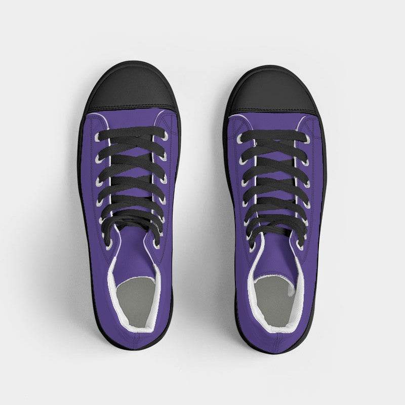 Ultra Violet Women's High-Top Canvas Sneakers (PUI1-BR-ME) - Top