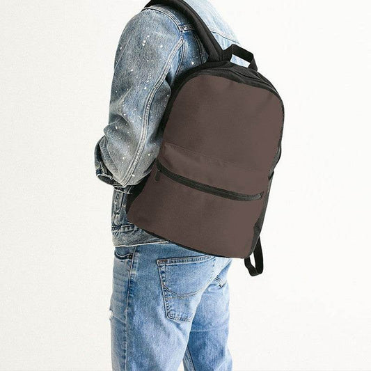 Umber Canvas Backpack (OR2-NE-MD) - Man Back CloseUp