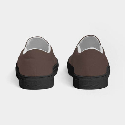 Umber Women's Slip-On Canvas Sneakers (OR2-NE-MD) - Back