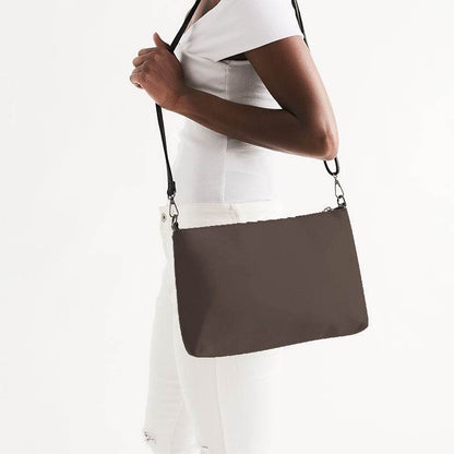 Umber Zip Pouch (OR2-NE-MD) - Side CloseUp
