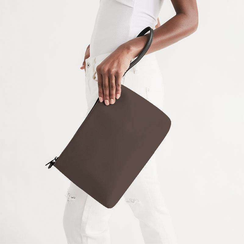 Umber Zip Pouch (OR2-NE-MD) - Side Holding