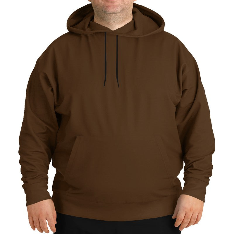 Vintage Brown Hoodie PLUS (O-FM-DA) - Man Front PLUS