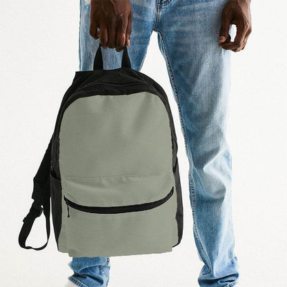 Vintage Gray Canvas Backpack (L-NE-ML) - Man Holding