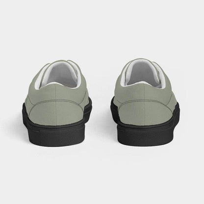 Vintage Gray Women's Canvas Sneakers (L-NE-ML) - Back