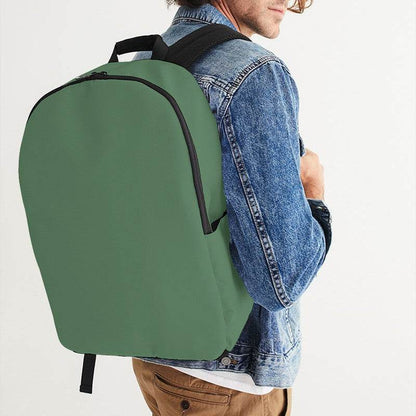 Vintage Green Waterproof Backpack (G-FM-ME) - Man CloseUp