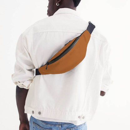 Vintage Orange Belt Bag (OR1-CL-DE) - Man Back