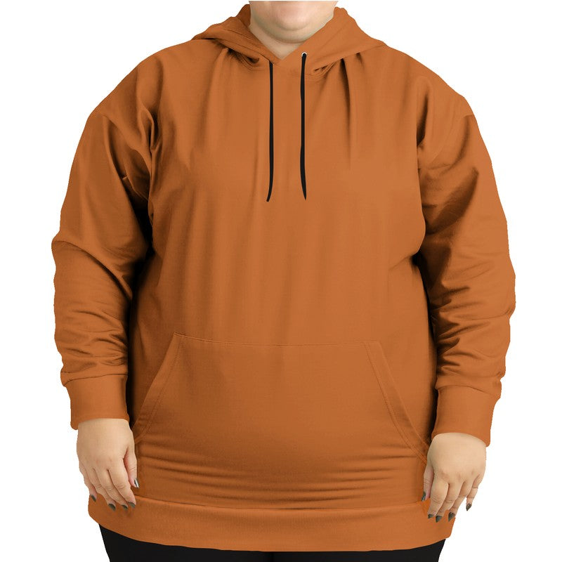Vintage Orange Hoodie PLUS (OR1-CL-DE) - Woman Front PLUS