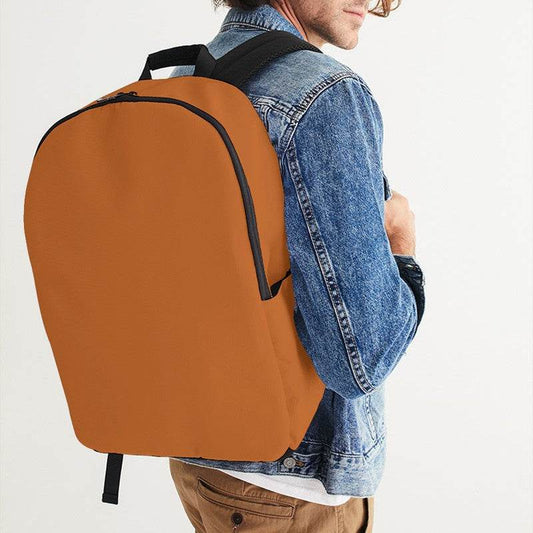 Vintage Orange Waterproof Backpack (OR1-CL-DE) - Man CloseUp