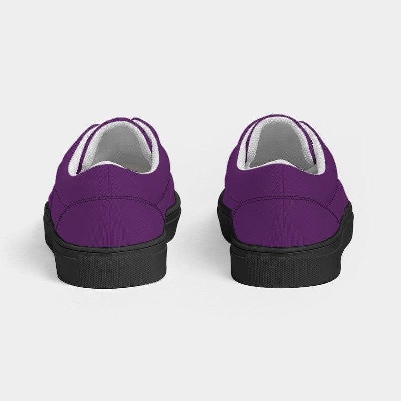 Vintage Purple Men's Canvas Sneakers (MPU1-ME-MD) - Back