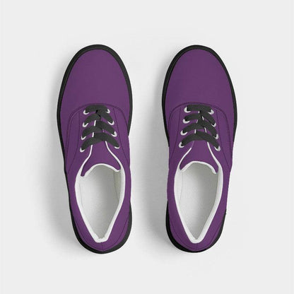 Vintage Purple Men's Canvas Sneakers (MPU1-ME-MD) - Top