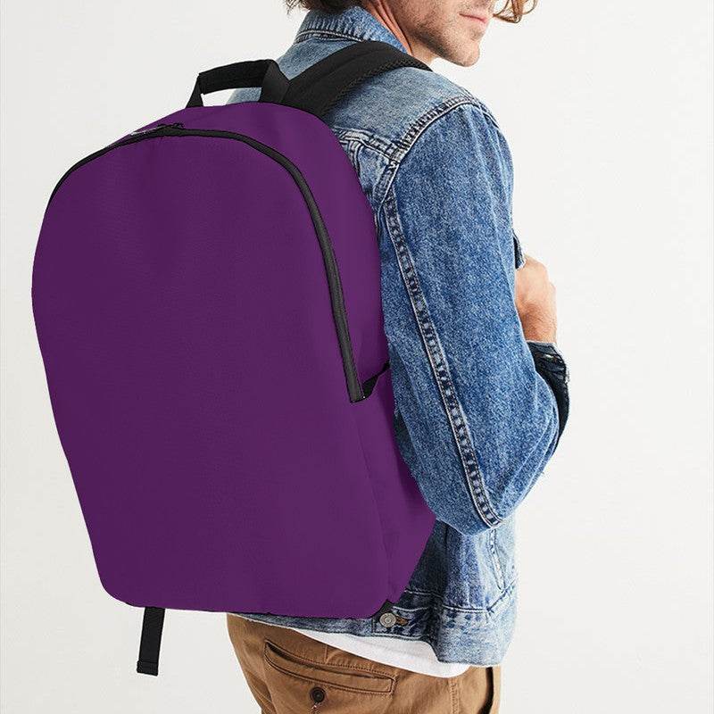 Vintage Purple Waterproof Backpack (MPU1-ME-MD) - Man CloseUp