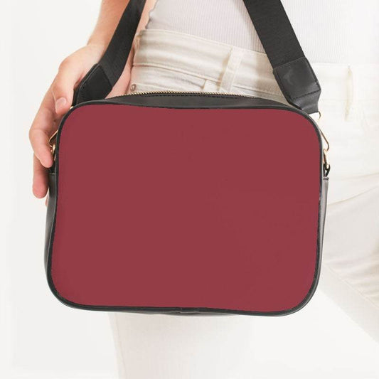 Vintage Red Crossbody Bag (RPI2-MU-MD) - Woman Front CloseUp