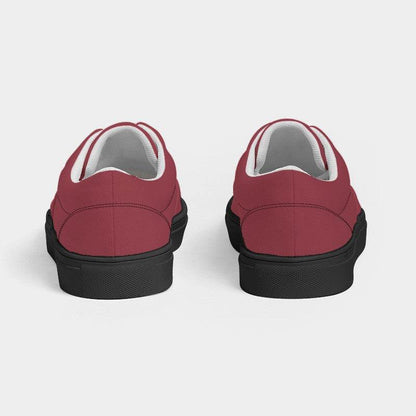 Vintage Red Men's Canvas Sneakers (RPI2-MU-MD) - Back