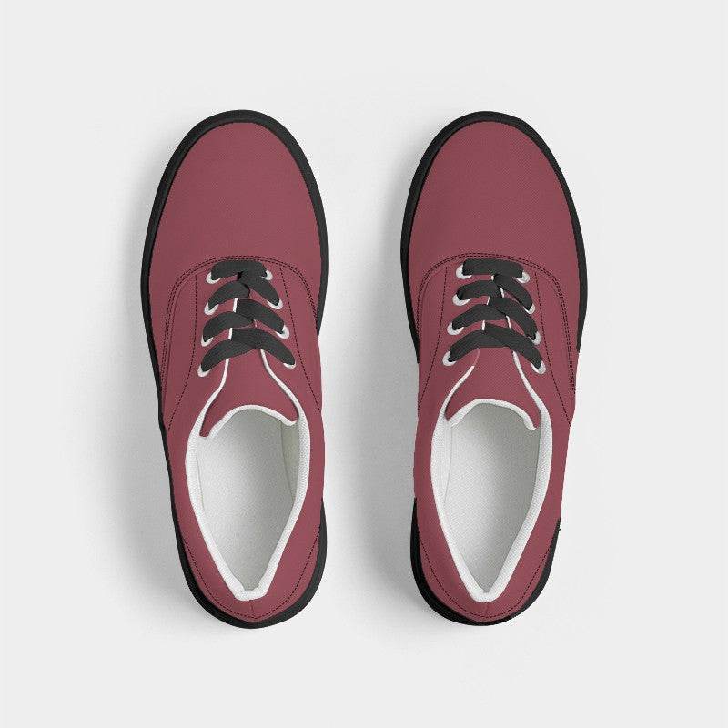 Vintage Red Men's Canvas Sneakers (RPI2-MU-MD) - Top