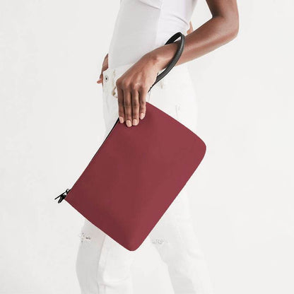 Vintage Red Zip Pouch (RPI2-MU-MD) - Side Holding