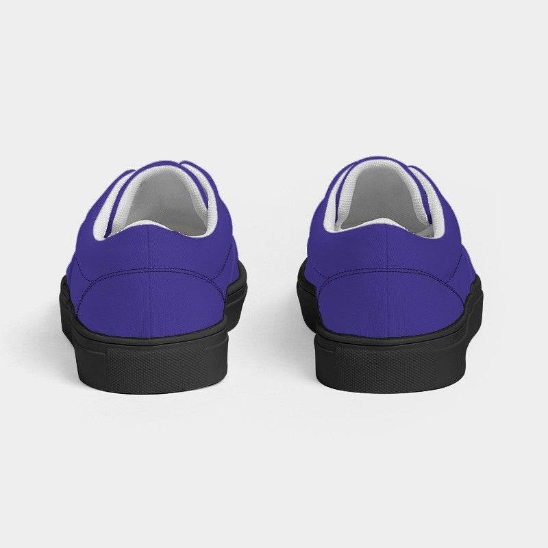 Violet Men's Canvas Sneakers (PUI2-BR-ME) - Back
