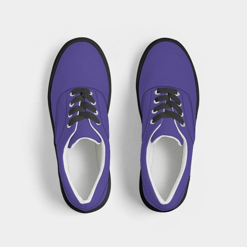 Violet Men's Canvas Sneakers (PUI2-BR-ME) - Top