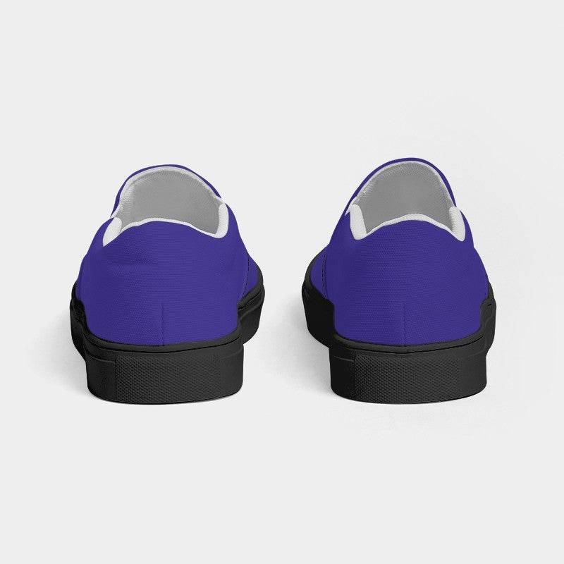 Violet Women's Slip-On Canvas Sneakers (PUI2-BR-ME) - Back