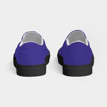 Violet Women's Slip-On Canvas Sneakers (PUI2-BR-ME) - Back