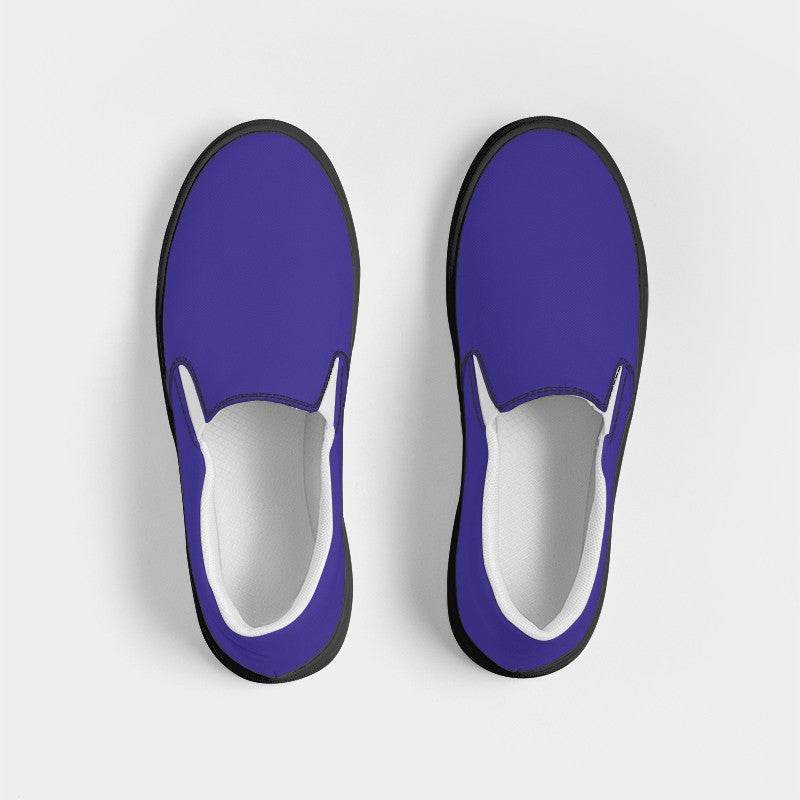 Violet Women's Slip-On Canvas Sneakers (PUI2-BR-ME) - Top