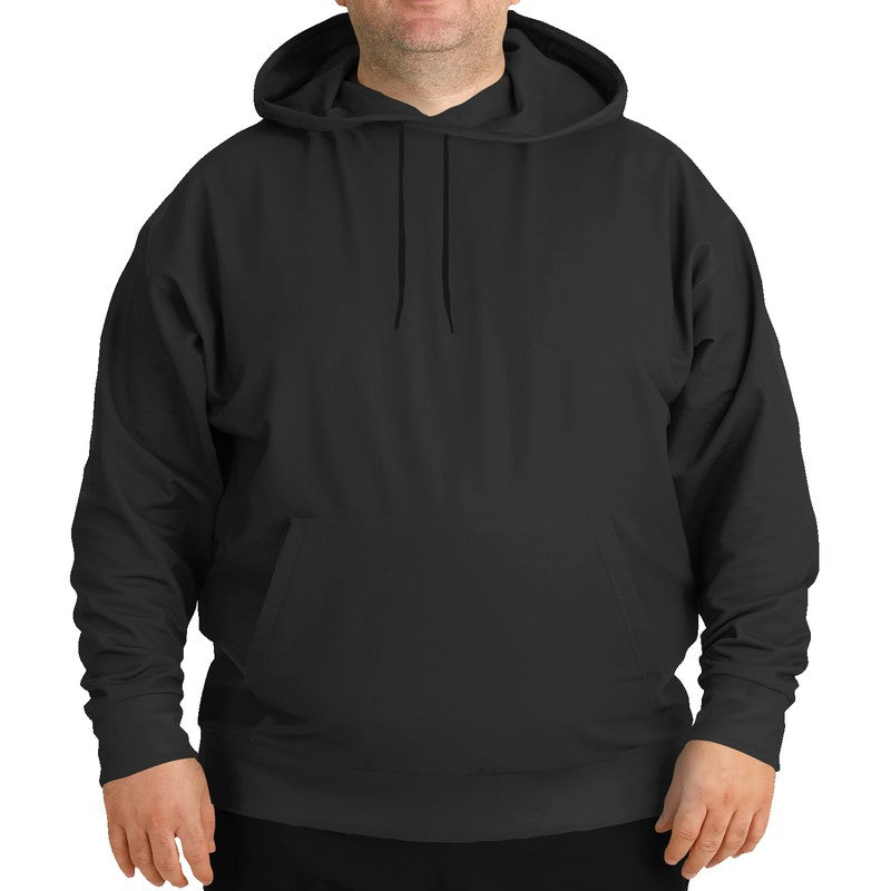 Washed Black Hoodie PLUS (N-FN-DA) - Man Front PLUS