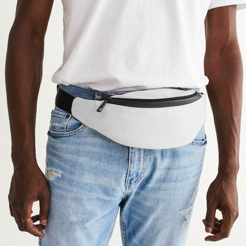 White Belt Bag (N-FN-WH) - Man Front CloseUp