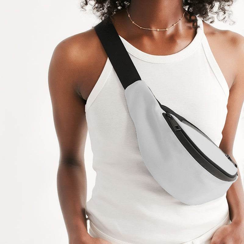 White Belt Bag (N-FN-WH) - Woman Front CloseUp