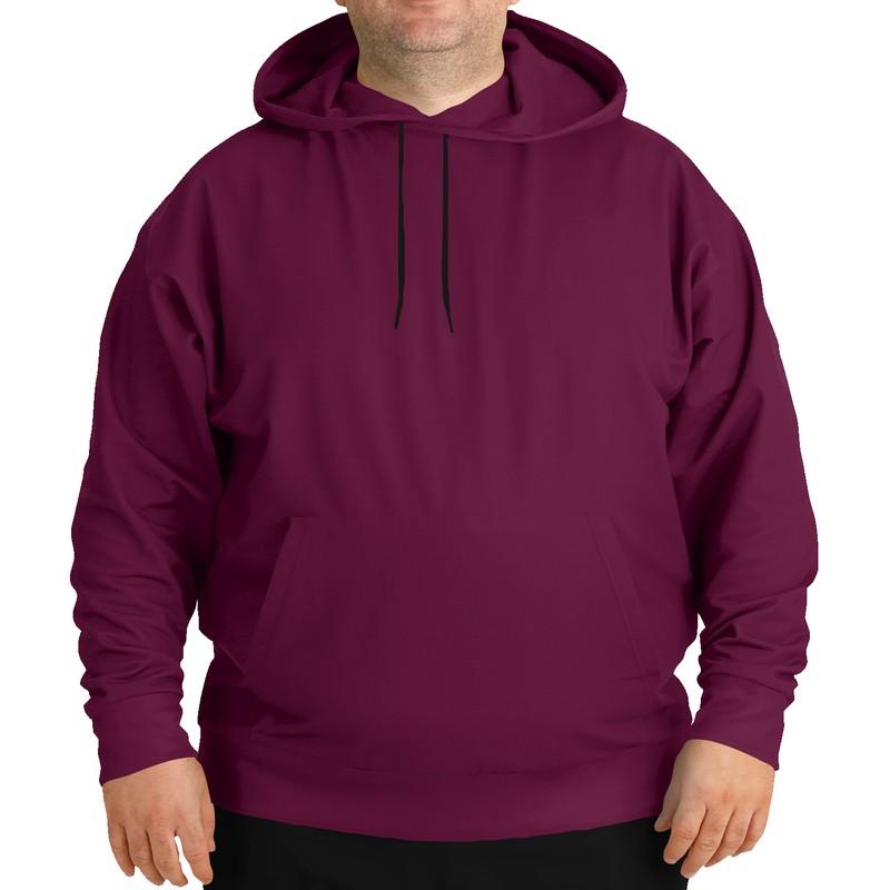 Wine Hoodie (C0M100Y0K80) - Man Front PLUS