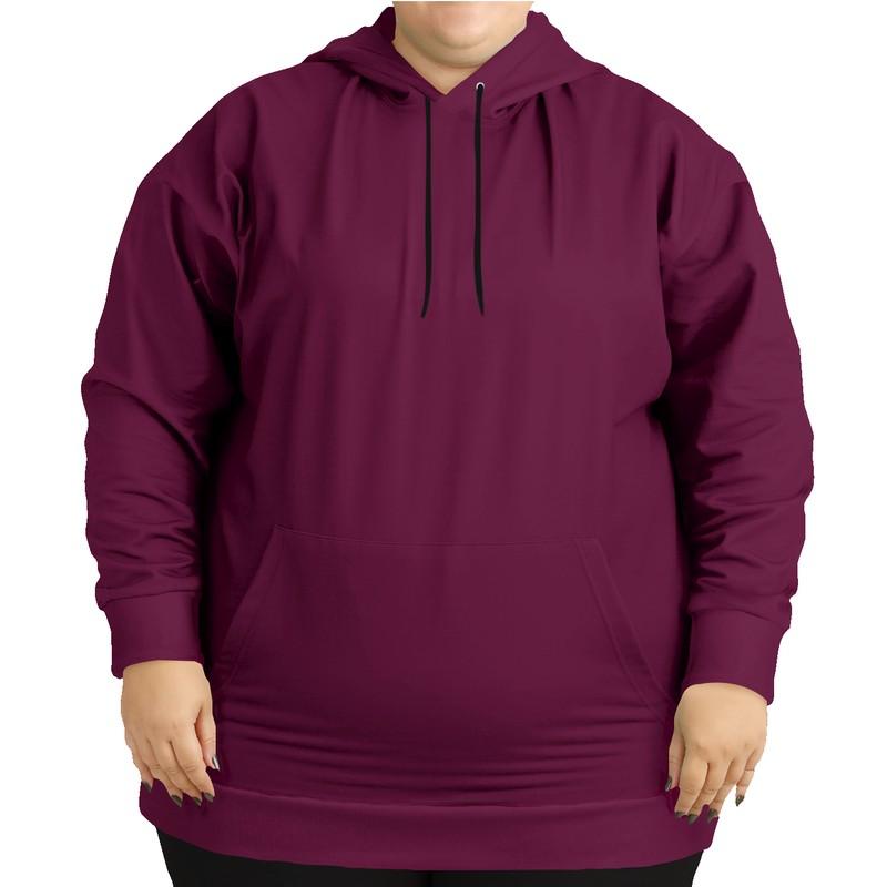 Wine Hoodie (C0M100Y0K80) - Woman Front PLUS