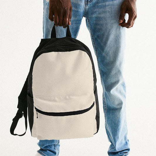 Wintage White Canvas Backpack (YO2-NE-LI) - Man Holding
