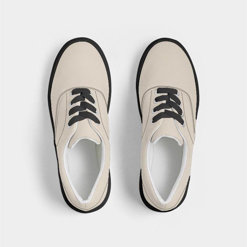 Wintage White Men's Canvas Sneakers (YO2-NE-LI) - Top