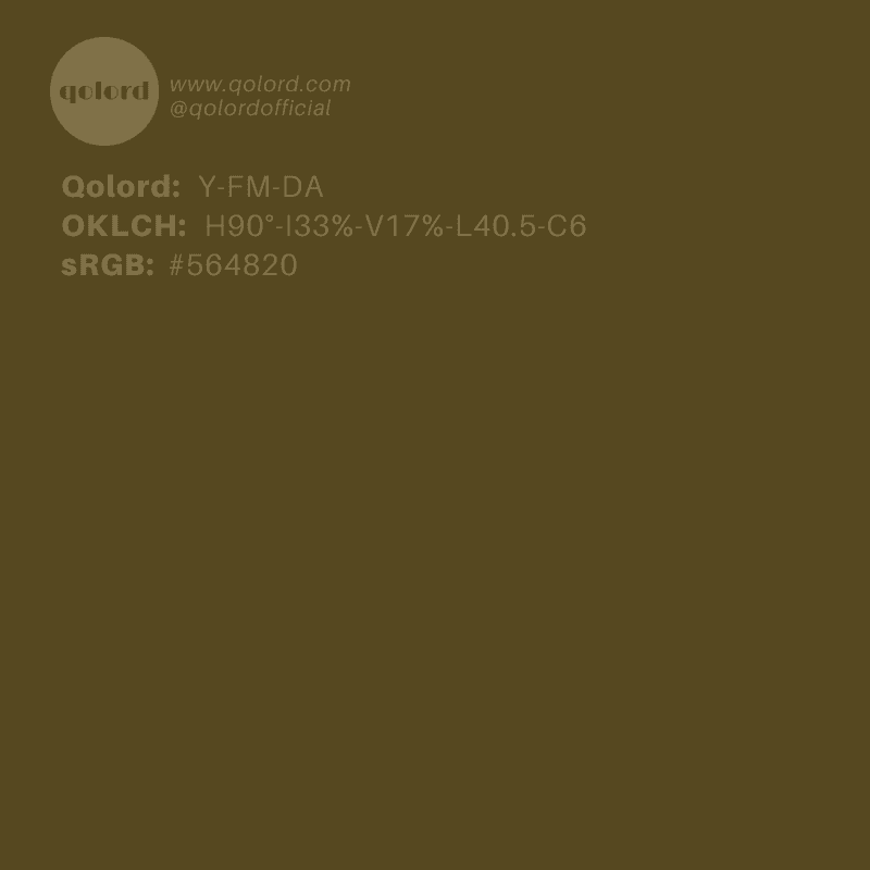 Dark Fully-Muted Yellow | Y-FM-DA
