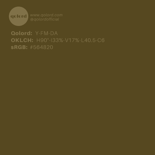 Dark Fully-Muted Yellow | Y-FM-DA