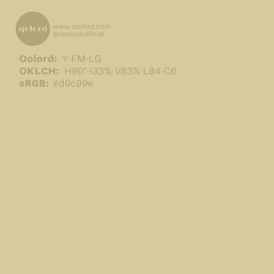 Lightened Fully-Muted Yellow | Y-FM-LG