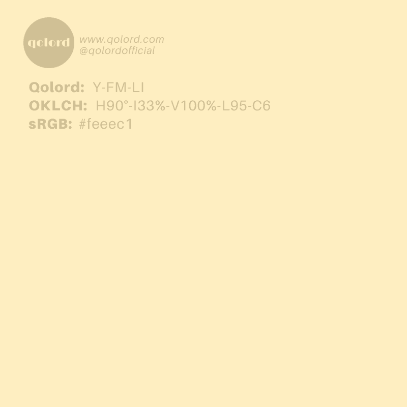 Light Fully-Muted Yellow | Y-FM-LI