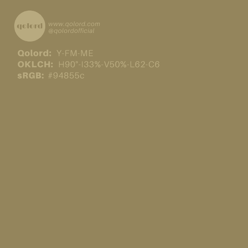 Medium Fully-Muted Yellow | Y-FM-ME