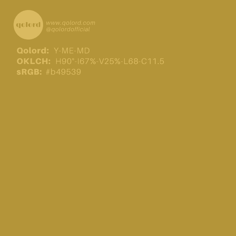 Medium-Dark Medium Yellow | Y-ME-MD