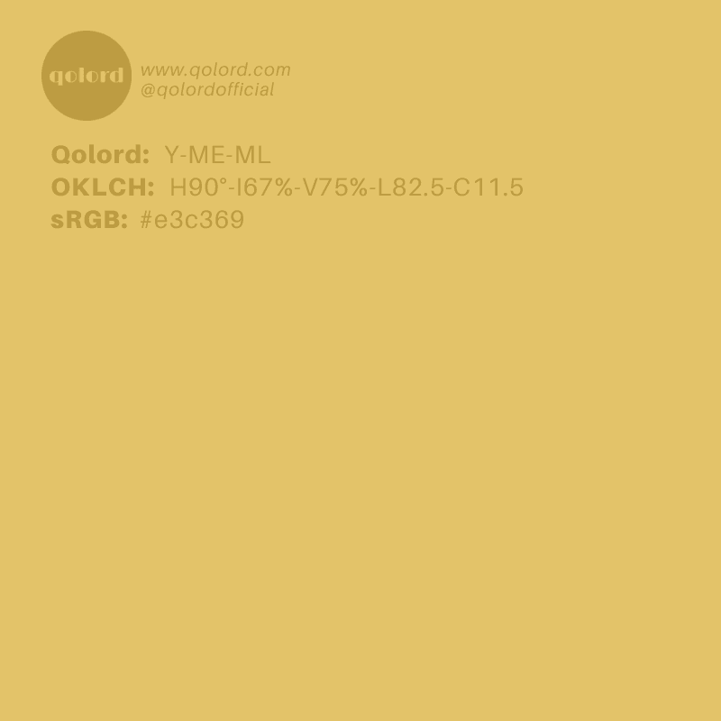 Medium-Light Medium Yellow | Y-ME-ML