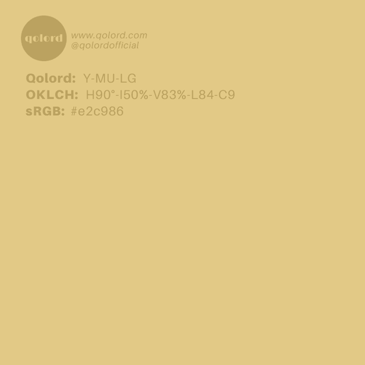 Lightened Muted Yellow | Y-MU-LG
