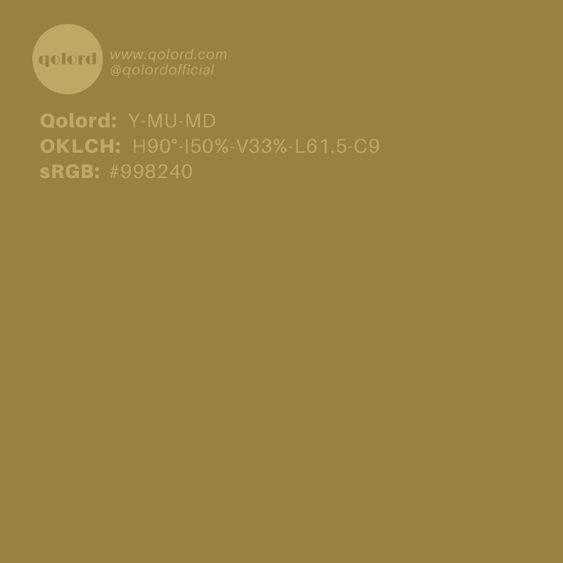 Medium-Dark Muted Yellow | Y-MU-MD