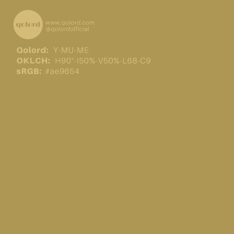 Medium Muted Yellow | Y-MU-ME
