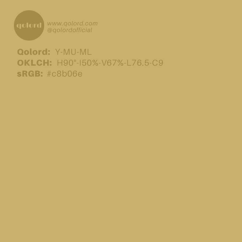 Medium-Light Muted Yellow | Y-MU-ML