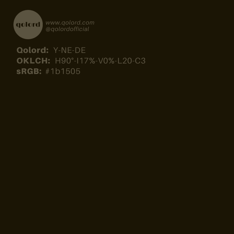 Deep Neutral Yellow | Y-NE-DE