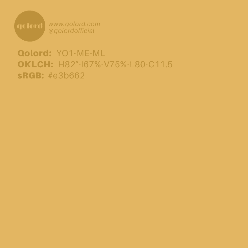 Medium-Light Medium Yellow | YO1-ME-ML